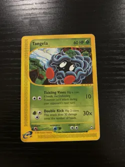 Pokemon Aquapolis Tangela Common Regular 60 HP Card 112/147 English 2002 - Image 1