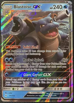 Blastoise GX 35/214 Sm-Unbroken Bonds Holo - Pokemon Card - Image 1