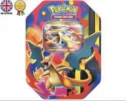 Pokemon TCG Mega Charizard Tin Y Ex 030 4 Booster Packs & Foil Promo Card SEALED - Image 1