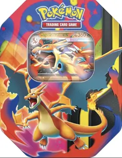 Pokemon TCG Mega Charizard Tin Y Ex 030 4 Booster Packs & Foil Promo Card SEALED - Image 2