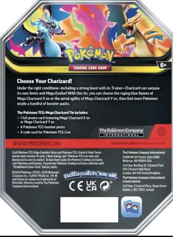 Pokemon TCG Mega Charizard Tin Y Ex 030 4 Booster Packs & Foil Promo Card SEALED - Image 3