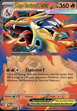 Pokemon TCG Mega Charizard Tin Y Ex 030 4 Booster Packs & Foil Promo Card SEALED - Image 5