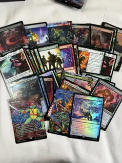 MTG Ninja Turtles mixed Lot 40 rares, foils, alt art cards - Image 3