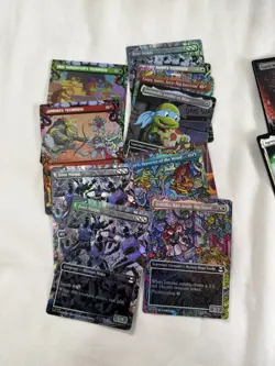 MTG Ninja Turtles mixed Lot 40 rares, foils, alt art cards - Image 4