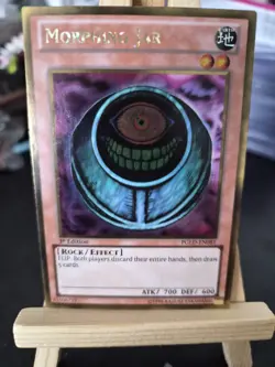 MORPHING JAR Gold Bordered YU-GI-OH 1st Edition Foil Trading Card PGLD-EN081 NM - Image 1