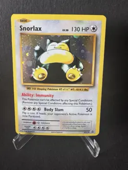 Pokemon TCG Snorlax XY179 Black Star Promo Rare Holo Pokemon Card - Image 1