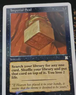 1999 Magic The Gathering Portal Three #78 Imperial Seal Foil **PLAYTEST** - Image 1