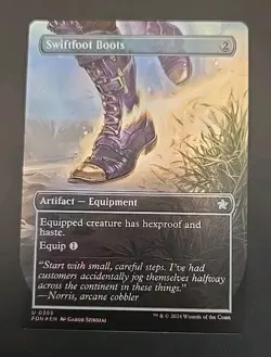 Swiftfoot Boots (Borderless) Foundations MTG Foil Near Mint - Image 1