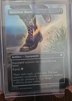 Swiftfoot Boots (Borderless) Foundations MTG Foil Near Mint - Image 3
