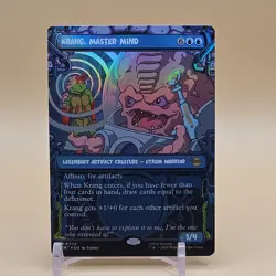 TMNT Krang, Master Mind 0230 Legendary Artifact Creature Blue Holo 1/4 - Image 1