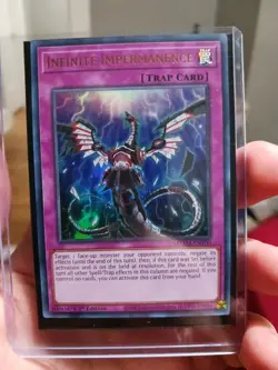 INFINITE IMPERMANENCE 1ST EDITION ULTRA RARE MAMA-EN100 YUGIOH! MINT/NM - Image 1