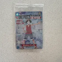 Monkey.D.Luffy P-055 College Basketball US Voyage Promo Card - Image 1