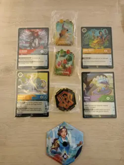 Disney Lorcana Archazias Island Promo Cards and Pins - Image 1