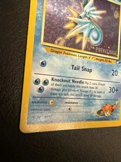 Misty's Seadra 9/132 Prerelease Holo Pokemon Card NM - Image 4