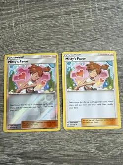 Pokemon- Misty's Favor - Reverse And Regular card - Unified Minds - 202/236 -NM - Image 1