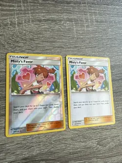 Pokemon- Misty's Favor - Reverse And Regular card - Unified Minds - 202/236 -NM - Image 2
