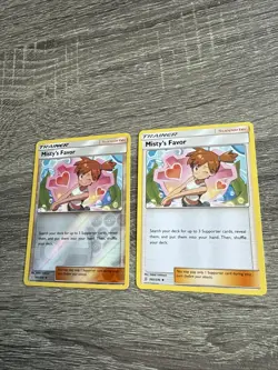 Pokemon- Misty's Favor - Reverse And Regular card - Unified Minds - 202/236 -NM - Image 3