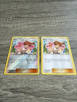 Pokemon- Misty's Favor - Reverse And Regular card - Unified Minds - 202/236 -NM - Image 4