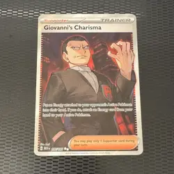 Pokemon Card TCG - Giovanni's Charisma 197/165 - S&V 151 - NM - Image 1