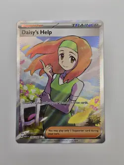 Daisy's Help 195/165 Pokemon Card TCG S&V 151 Full Art Ultra Rare Holo Trainer - Image 1