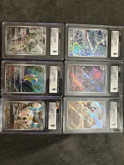 Pokemon TCG Japanese CGC Graded Art Rare Holo Card Lot - 6 Pachirisu Rabsca #B1 - Image 1
