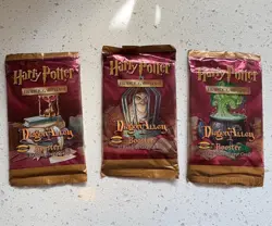Lot of 3 Diagon Alley Booster Packs Sealed Harry Potter Card TCG 2008 Art Set - Image 1