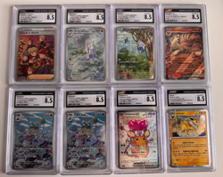 HUGE LOT 34 POKEMON CARDS CGC GRADED PRISTINE 10-8.5 ART RARE JPN ENGLISH MODERN - Image 2