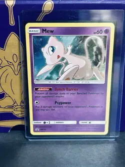 Mew SM215 Black Star Promo Holo Pokemon Card NM - Image 1