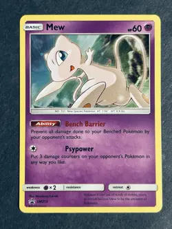 Mew SM215 Black Star Promo Holo Pokemon Card NM - Image 2