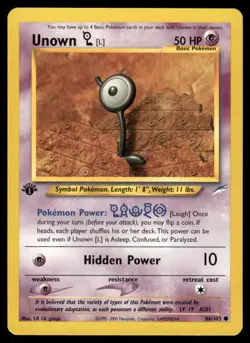 Pokemon Cards Unown [L] 86/105 1ST EDITION Neo Destiny Common NM *3 - Image 1