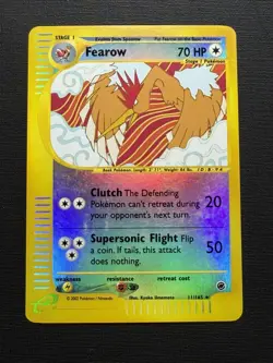 Pokemon Fearow Reverse Holo Rare Card 11/165 Expedition Base Set NM - Image 1