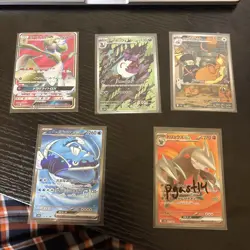 Pokemon card Lot 5 Japanese AR SR Dondozo Rockets Raticate Gardevoir Arbok Mint - Image 1