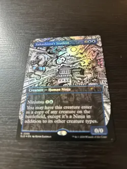 Foil Sakashima's Student TMNT Secret Lair MTG – Kevin Eastman Art – Near Mint - Image 1