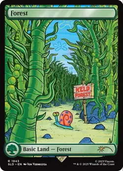 1 x Forest (1943) - Foil - Secret Lair - NM-Mint - MTG - Image 1