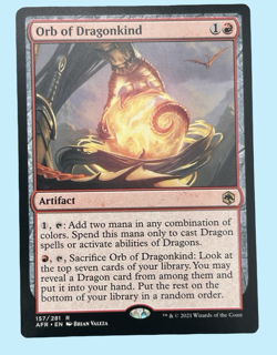 Orb of Dragonkind, Forgotten Realms, NM Near Mint, Magic the Gathering MTG - Image 1