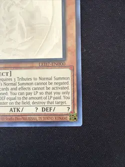 The Winged Dragon of Ra (Ghost Rare) LED7-EN000 1st Edition - Image 3