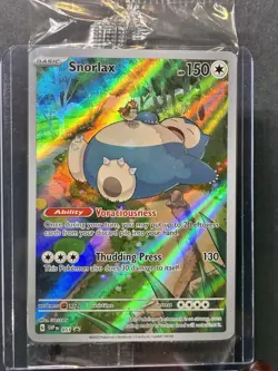 Pokemon Snorlax Promo Holo Pack SVP EN 051 English 2023 Trading Card Game - Image 3