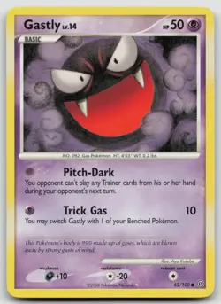 Gastly 62/100 Stormfront Common Pokemon TCG Card - Image 1