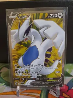 Pokemon TCG Silver Tempest Lugia V Full Art Ultra Rare Card 185/195 NM - Image 1