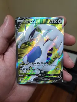 Pokemon TCG Silver Tempest Lugia V Full Art Ultra Rare Card 185/195 NM - Image 3