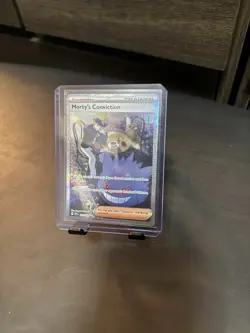 Morty's Conviction Trainer Card SV05: Temporal Forces Holo Pokemon - Image 1