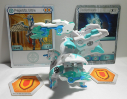 Bakugan Pegatrix Ultra White Haos B500 - Haobracers - Cards - 2 cores - Image 1
