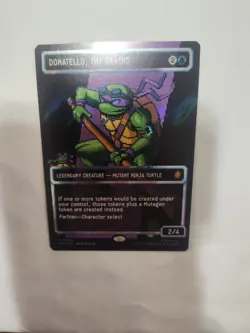 Donatello, The Brains (Pixel Surge Foil) TMNT Magic MTG Card, Donatello TMC 085 - Image 2