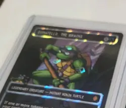 Donatello, The Brains (Pixel Surge Foil) TMNT Magic MTG Card, Donatello TMC 085 - Image 3