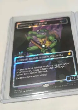 Donatello, The Brains (Pixel Surge Foil) TMNT Magic MTG Card, Donatello TMC 085 - Image 4