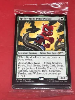 Spider-Ham, Peter Porker PLAY PROMO MTG Multi Card Promo NM Magic Pack #MD - Image 1