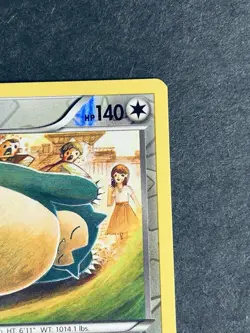 Pokemon TCG Snorlax Fates Collide 77/124 Reverse Holo Rare Pokemon Card NM - Image 3