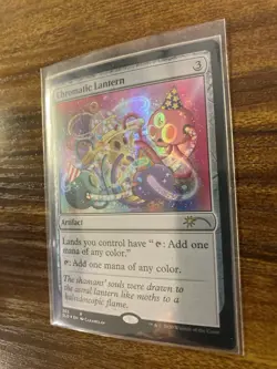 MTG✨CHROMATIC LANTERN FOIL✨SLD MINT RARE Artifact 2020 Caramelaw Art UNPLAYED ! - Image 4