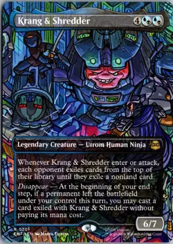 Krang & Shredder (Borderless) R Teenage Mutant Ninja Turtles 201 NM Magic - Image 1