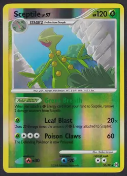 Pokemon Sceptile 30/99 Reverse Holo Platinum Arceus - Image 1